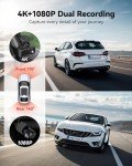 REDTIGER 4K Dual Dash Cam with Touch Screen