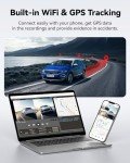 REDTIGER 4K Dual Dash Cam with Touch Screen