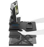 36-Inch Adjustable Standing Desk Converter, Black