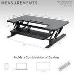 VIVO Height Adjustable Stand Up Desk Converter
