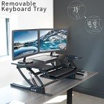 VIVO Height Adjustable Stand Up Desk Converter