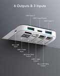 Slim 10000mAh Portable Charger with Built-in Cables