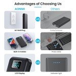 Upgraded 13800mAh Portable Charger with Built-in Cables