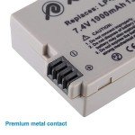 Powerextra LP-E8 Battery 2-Pack for Canon Cameras