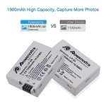 Powerextra LP-E8 Battery 2-Pack for Canon Cameras