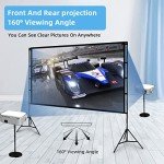 Towond 100 inch Portable Projector Screen with Stand