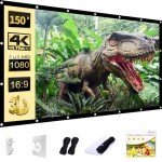 150-Inch Portable Outdoor Projector Screen - Anti-Crease