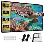 HUANYINGBJB 4K 16:9 Foldable Projector Screen