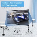Towond 120" Portable Projector Screen with Stand
