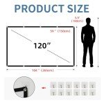 HUANYINGBJB 4K 16:9 Foldable Projector Screen