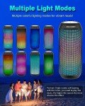 Wireless Bluetooth Speaker with LED Lights & Waterproof