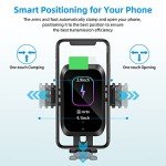 Piosoo Wireless Car Charger with Smart Sensor Clamp