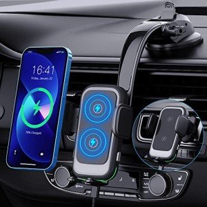 Wireless Car Charger, Tenpoform 15W Qi, Phone Mount