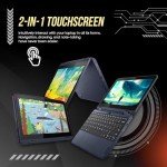 Lenovo ThinkPad Yoga 500w 2-in-1 Laptop (11.6" Touchscreen, Intel Pentium N6000, 8GB RAM, 512GB SSD) Ruggedized & Water Resistant for Student & School, Webcam, Wi-Fi, IST Pen, Win 11 Home, Blue, 2024