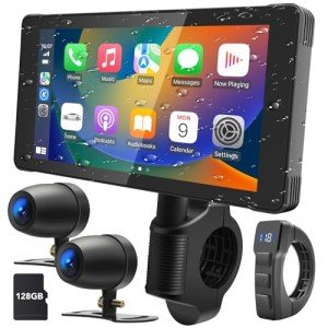 Dual HD 1080P Motorcycle DVR with 5.5" Screen
