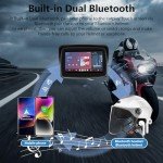 SANPTENT 5-Inch Wireless CarPlay Screen for Motorcycles