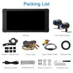 Dual HD 1080P Motorcycle DVR with 5.5" Screen
