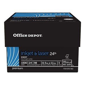Laser Print Paper, 8.5" x 11", 500 Sheets