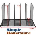 Compact Vertical File Organizers - Set of 2, Black