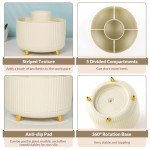 SKYDUE 360° Rotating Desk Organizer with 5 Slots