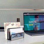 Desktop Mail Organizer with 3 Vertical Compartments