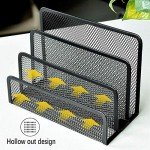 Desktop Mail Organizer with 3 Vertical Compartments