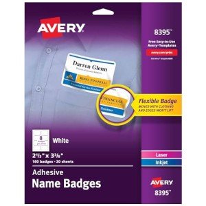 Avery Printable Name Tags, Matte White, 160 Pack