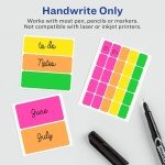 Avery Assorted Neon Color-Coding Labels, 180 Pack