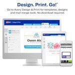 Avery Printable Name Tags, Matte White, 160 Pack