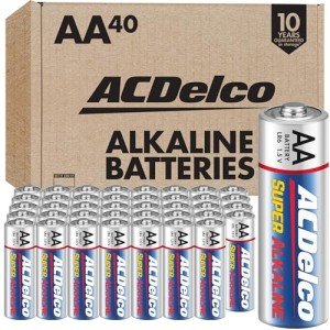 ACDelco Super Alkaline AA Batteries, 40-Pack