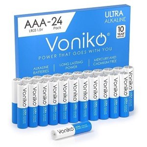 VONIKO AAA Alkaline Batteries - 24 Pack