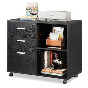 DEVAISE 3-Drawer Lockable Mobile File Cabinet
