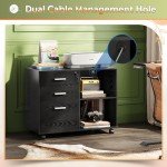 DEVAISE 3-Drawer Lockable Mobile File Cabinet
