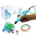 3D Printing Pen P1 with Filament and Stencils