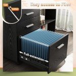 DEVAISE 3-Drawer Lockable Mobile File Cabinet