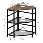 VEDECASA Corner Printer Stand with Power Outlet