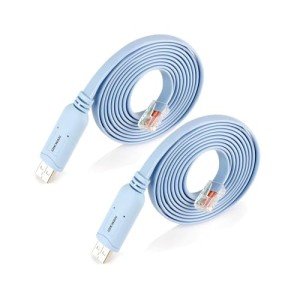 USB to RJ45 Console Cable 2-Pack for Networking