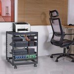 VEVOR 12U Open Frame Server Rack with Casters
