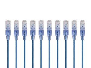 Monoprice 6in Cat6A Snagless Ethernet Cable 10-Pack