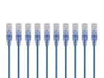 Monoprice 6in Cat6A Snagless Ethernet Cable 10-Pack
