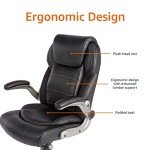 Amazon Basics High-Back Ergonomic Office Chair, Black