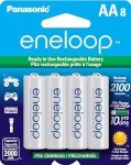 Panasonic Eneloop AA Rechargeable Batteries, 8-Pack