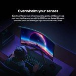 SAMSUNG 32-Inch Odyssey G55C Series QHD 1000R Curved Gaming Monitor, 1ms(MPRT), HDR10, 165Hz, AMD Radeon FreeSync, Eye Care, LS32CG550ENXZA, 2024