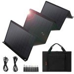 Keshoyal 60W Foldable Solar Panel for Camping
