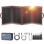 DOKIO 220W Portable Foldable Solar Panel Kit