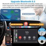 Wireless Double Din Car Radio with Touchscreen & Bluetooth