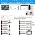 Wireless Double Din Car Radio with Touchscreen & Bluetooth