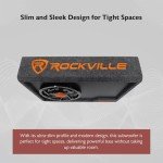 Rockville 10" 1000 Watt Slim Car Subwoofer