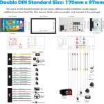 Wireless Double Din Car Stereo with Touchscreen & Bluetooth