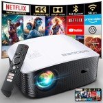 GooDee 4K Smart Projector with 5G WiFi & Bluetooth